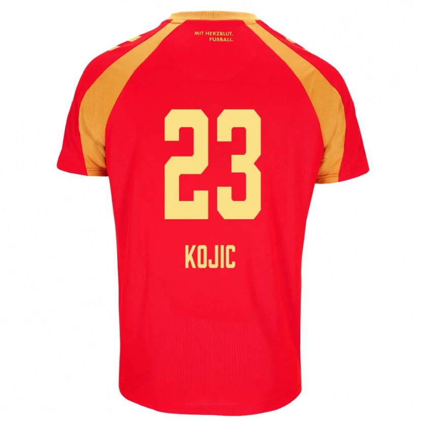 Danxen Heren Stanko Kojic #23 Rood Oranje Zwart Uitshirt Uittenue 2026/27 T-Shirt