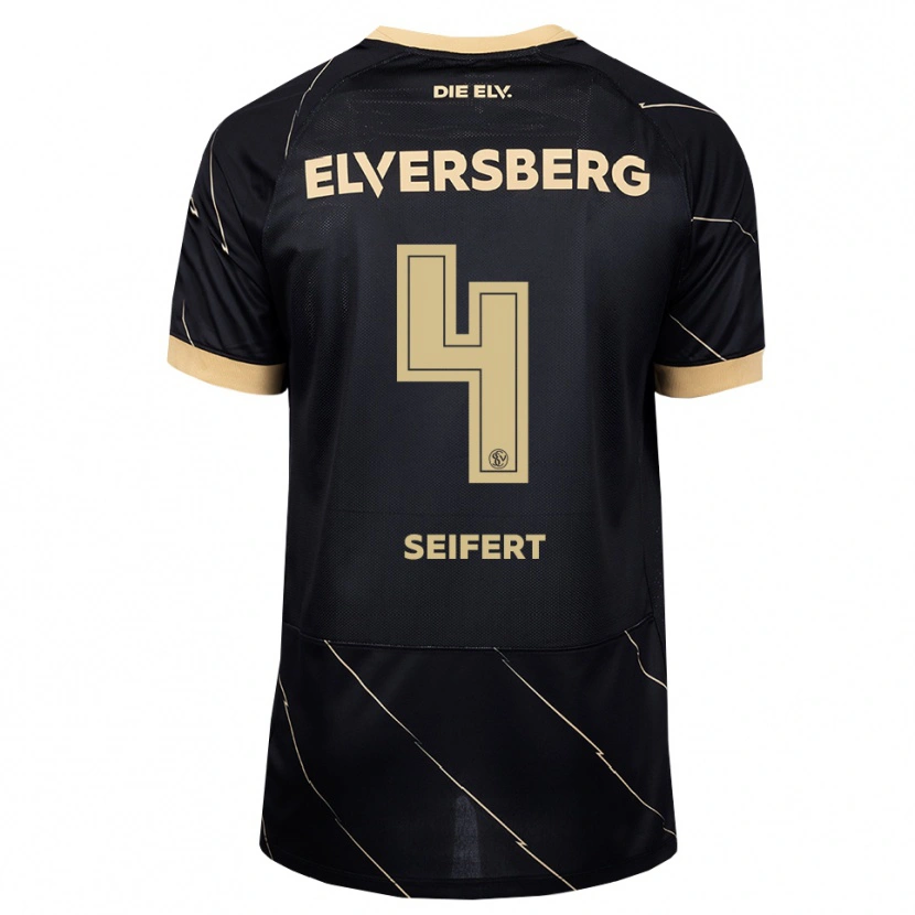 Danxen Heren Luis Seifert #4 Zwart Bruin Uitshirt Uittenue 2026/27 T-Shirt