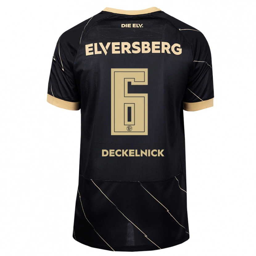 Danxen Heren Tayler Deckelnick #6 Zwart Bruin Uitshirt Uittenue 2026/27 T-Shirt