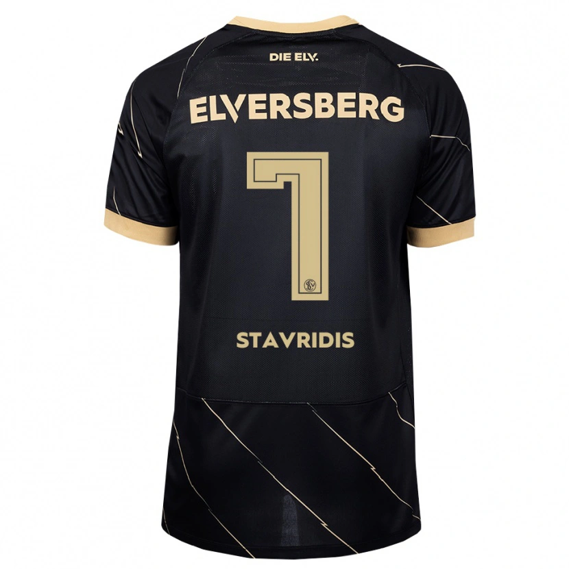 Danxen Heren Angelos Stavridis #7 Zwart Bruin Uitshirt Uittenue 2026/27 T-Shirt