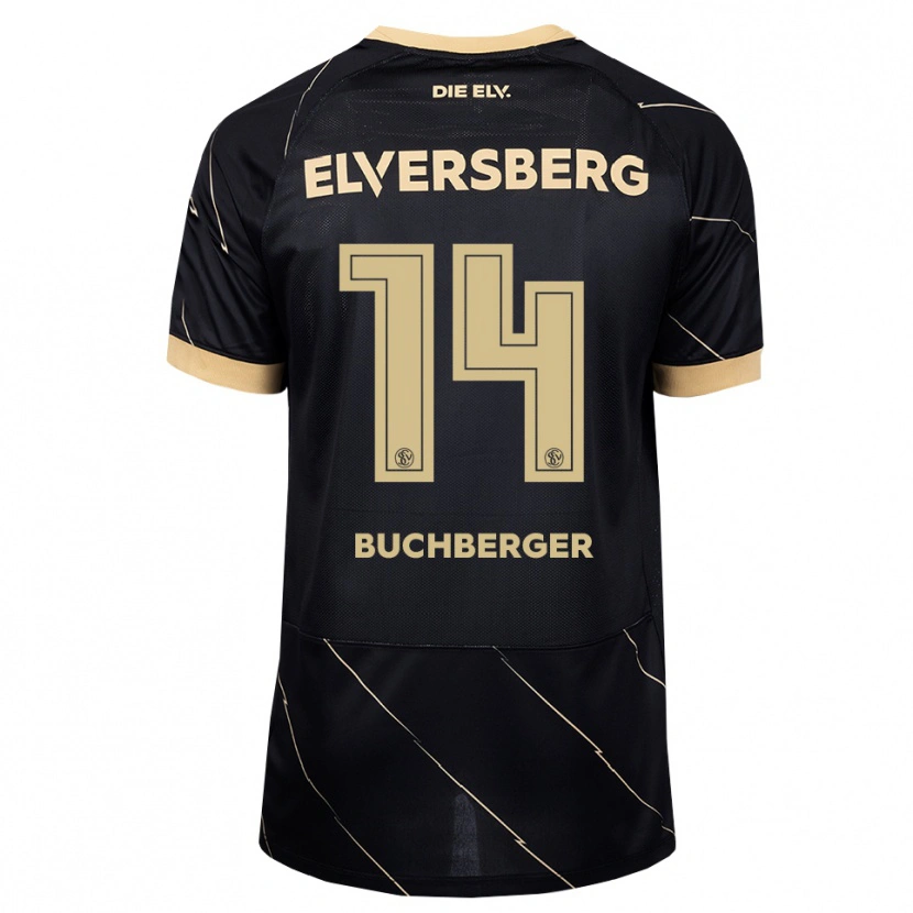 Danxen Heren Jonas Buchberger #14 Zwart Bruin Uitshirt Uittenue 2026/27 T-Shirt