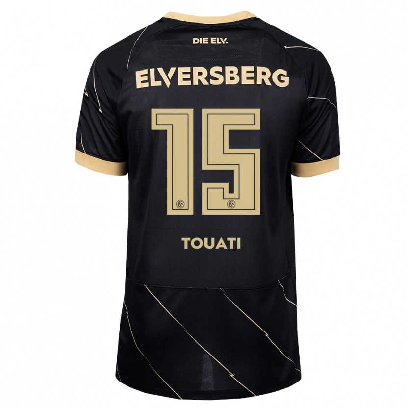 Danxen Heren Naserdine Touati #15 Zwart Bruin Uitshirt Uittenue 2026/27 T-Shirt