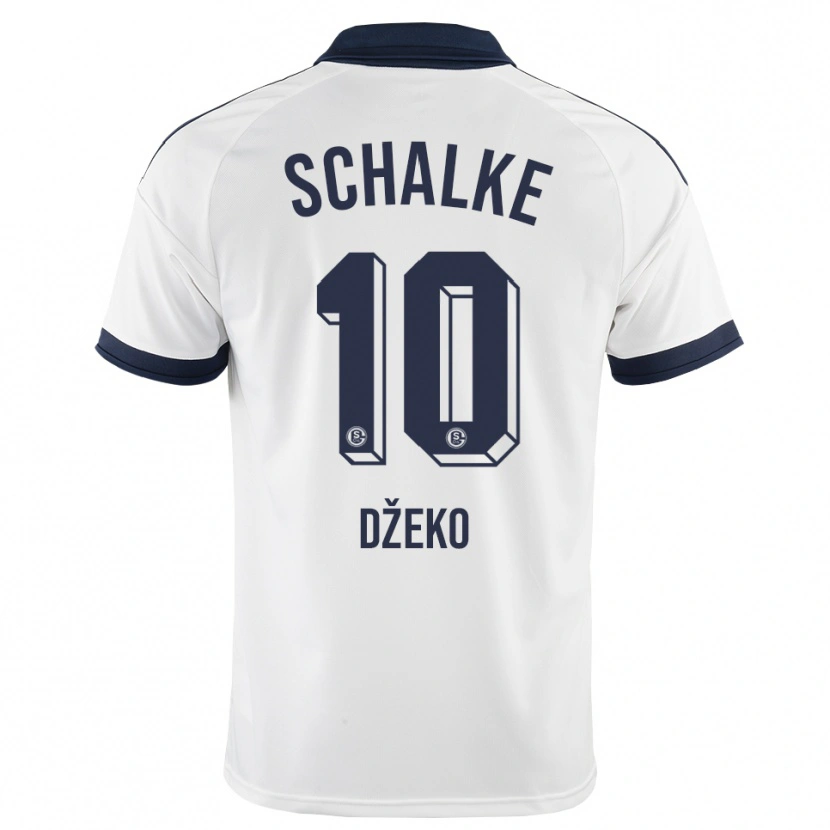 Danxen Heren Edin Dzeko #10 Zwart Wit Uitshirt Uittenue 2026/27 T-Shirt