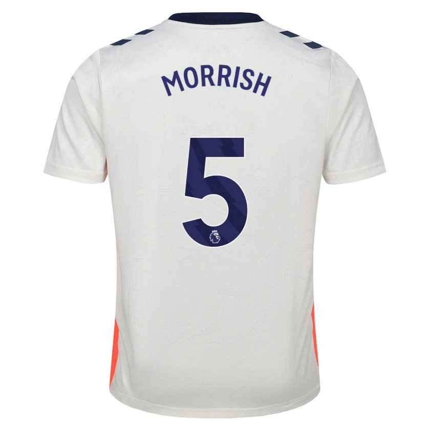 Danxen Heren Rhys Morrish #5 Wit Oranje Koninklijk Blauw Uitshirt Uittenue 2026/27 T-Shirt