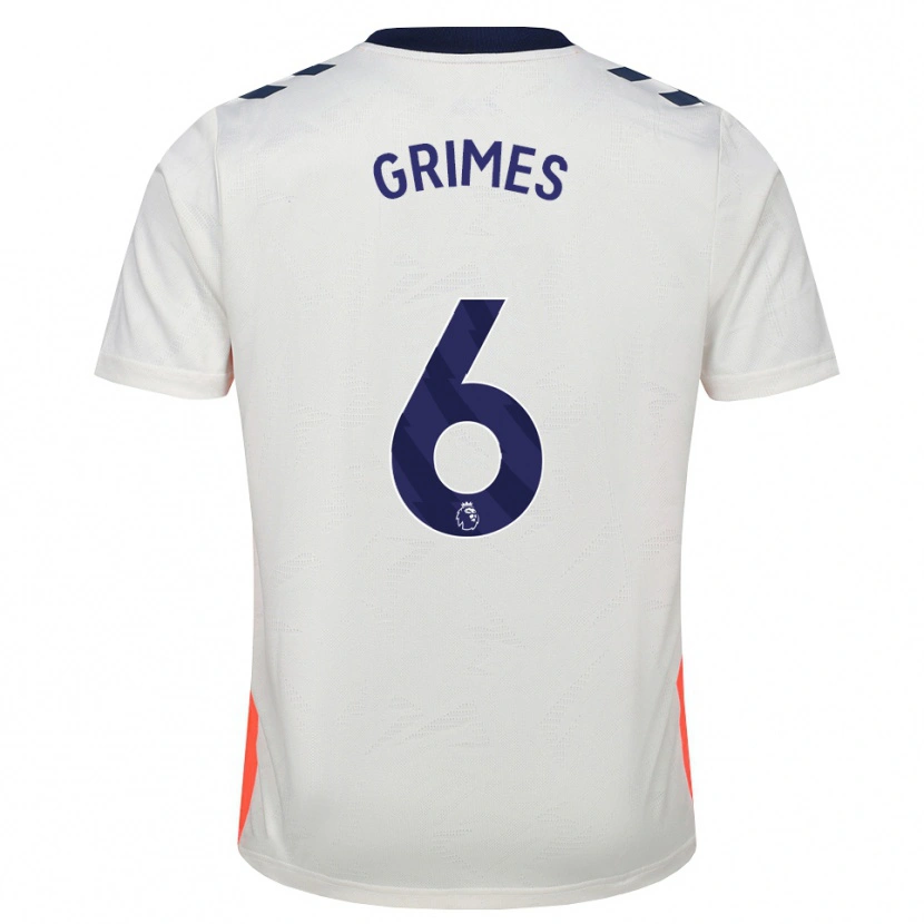 Danxen Heren Matt Grimes #6 Wit Oranje Koninklijk Blauw Uitshirt Uittenue 2026/27 T-Shirt