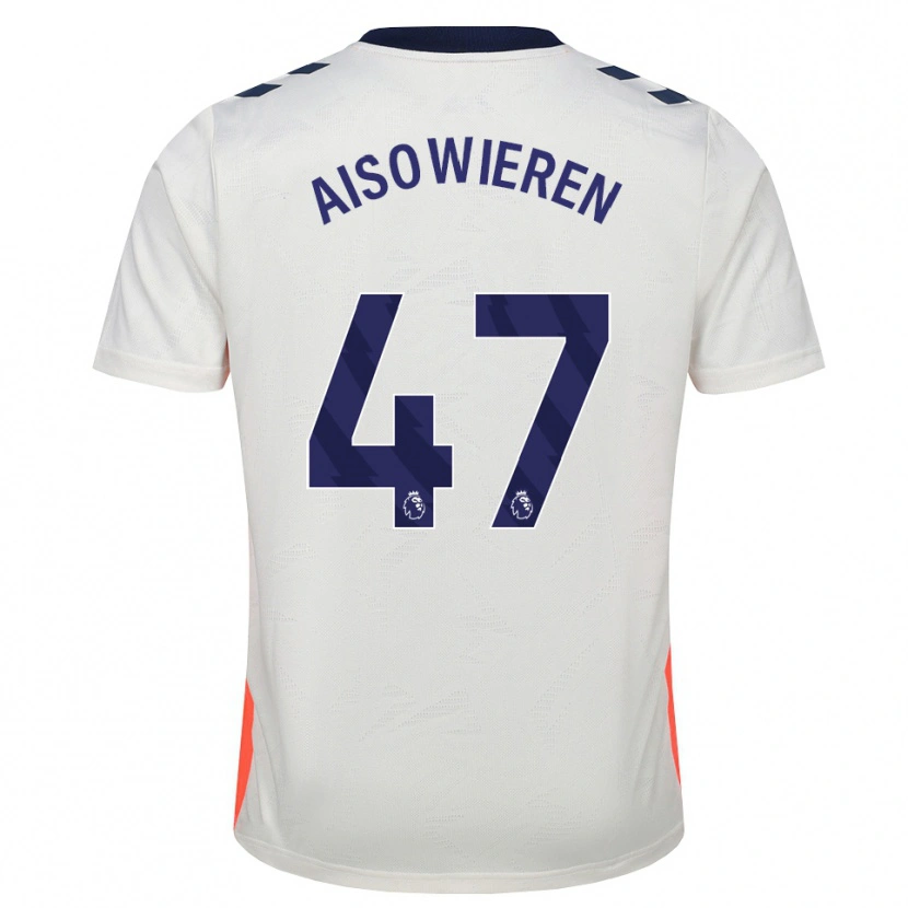 Danxen Heren Evan Eghosa Aisowieren #47 Wit Oranje Koninklijk Blauw Uitshirt Uittenue 2026/27 T-Shirt