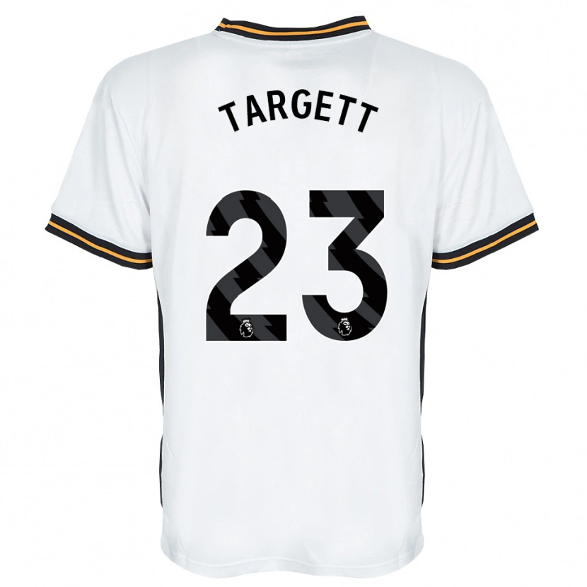Danxen Heren Matt Targett #23 Wit Oranje Zwart Uitshirt Uittenue 2026/27 T-Shirt