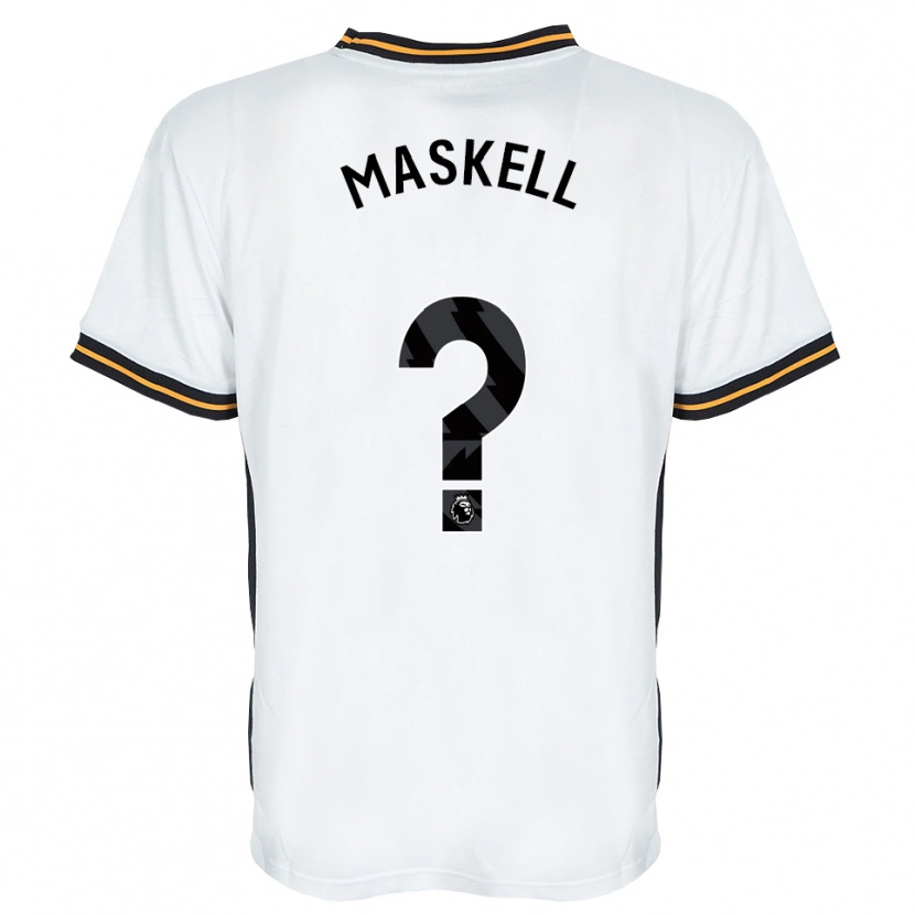 Danxen Heren Alfie Maskell #0 Wit Oranje Zwart Uitshirt Uittenue 2026/27 T-Shirt