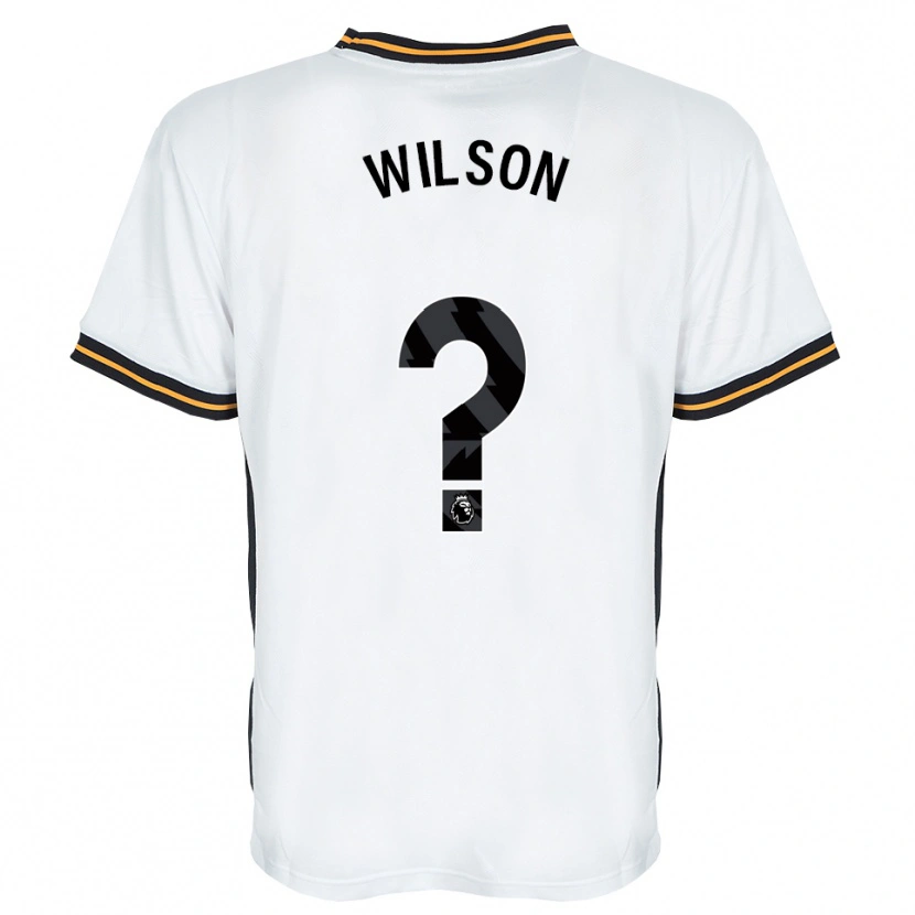 Danxen Heren George Wilson #0 Wit Oranje Zwart Uitshirt Uittenue 2026/27 T-Shirt