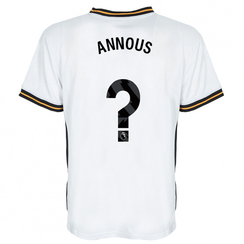 Danxen Heren Brandon Annous #0 Wit Oranje Zwart Uitshirt Uittenue 2026/27 T-Shirt