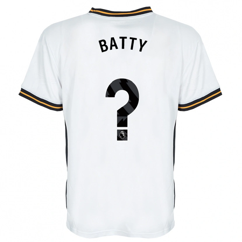 Danxen Heren Joe Batty #0 Wit Oranje Zwart Uitshirt Uittenue 2026/27 T-Shirt