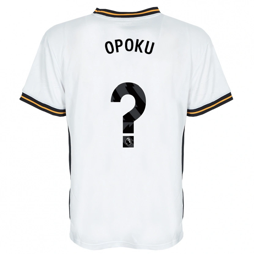 Danxen Heren Sam Opoku #0 Wit Oranje Zwart Uitshirt Uittenue 2026/27 T-Shirt