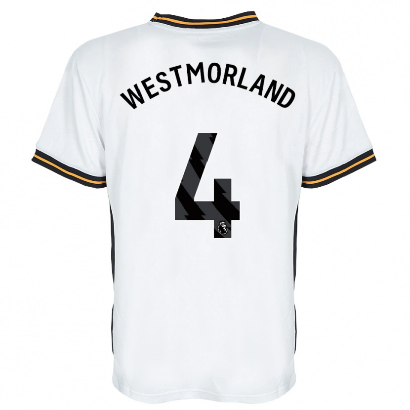Danxen Heren Emma Westmorland #4 Wit Oranje Zwart Uitshirt Uittenue 2026/27 T-Shirt