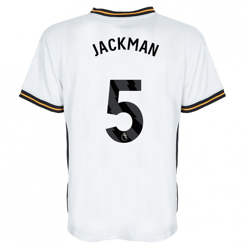 Danxen Heren Ellice Jackman #5 Wit Oranje Zwart Uitshirt Uittenue 2026/27 T-Shirt