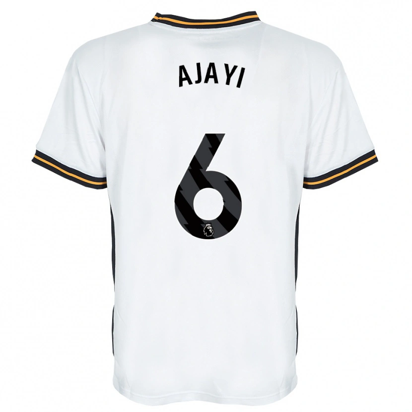 Danxen Heren Semi Ajayi #6 Wit Oranje Zwart Uitshirt Uittenue 2026/27 T-Shirt