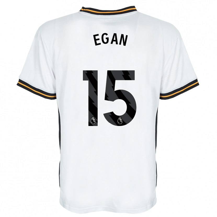 Danxen Heren John Egan #15 Wit Oranje Zwart Uitshirt Uittenue 2026/27 T-Shirt
