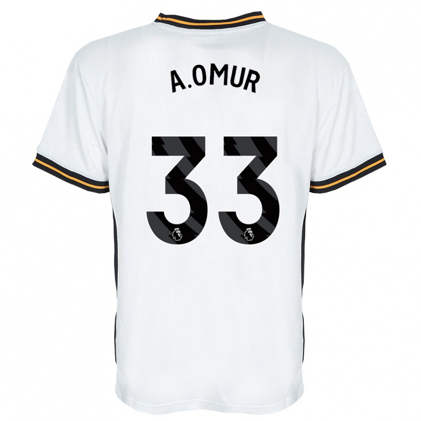 Danxen Heren Abdülkadir Ömür #33 Wit Oranje Zwart Uitshirt Uittenue 2026/27 T-Shirt