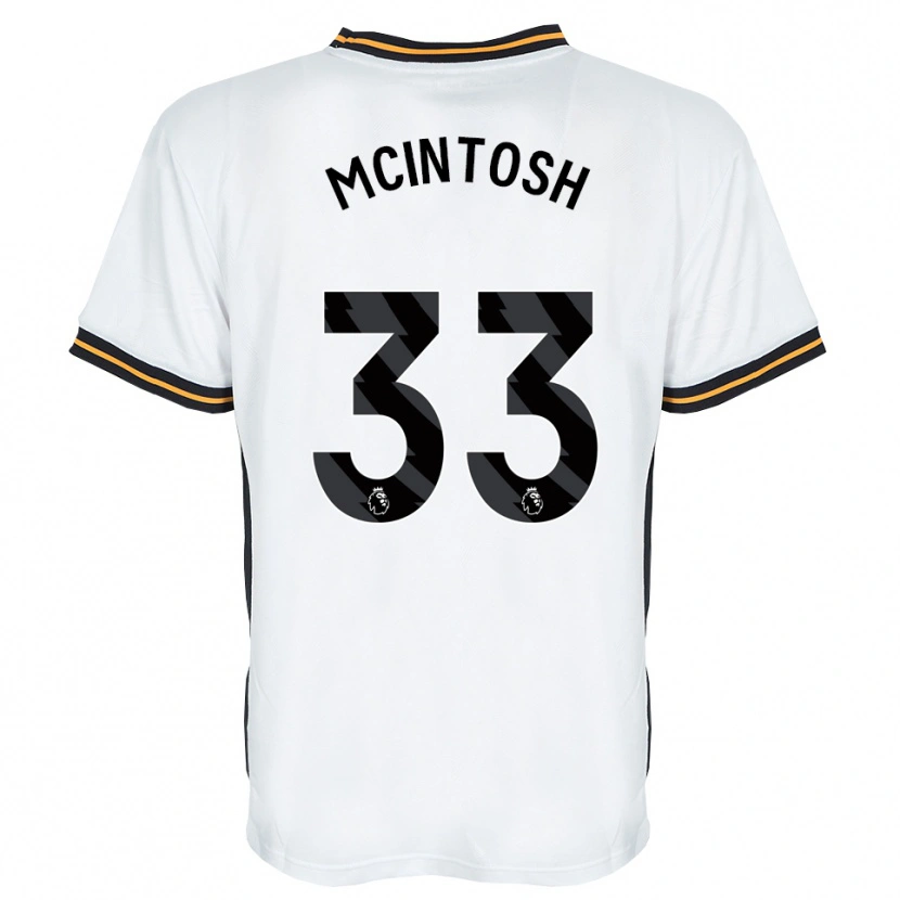 Danxen Heren Lucy Mcintosh #33 Wit Oranje Zwart Uitshirt Uittenue 2026/27 T-Shirt