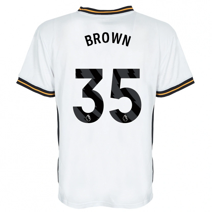 Danxen Heren Pharrell Brown #35 Wit Oranje Zwart Uitshirt Uittenue 2026/27 T-Shirt