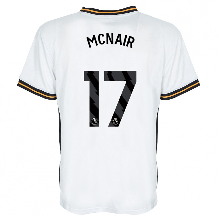 Danxen Heren Paddy Mcnair #17 Wit Oranje Zwart Uitshirt Uittenue 2026/27 T-Shirt