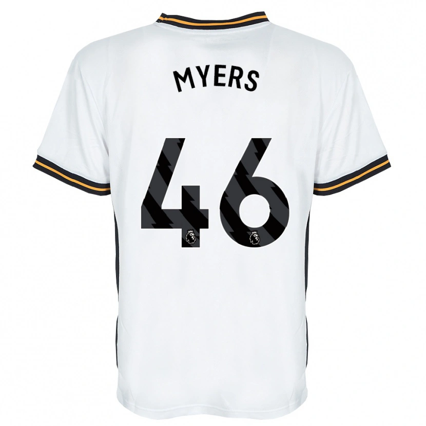 Danxen Heren Zane Myers #46 Wit Oranje Zwart Uitshirt Uittenue 2026/27 T-Shirt