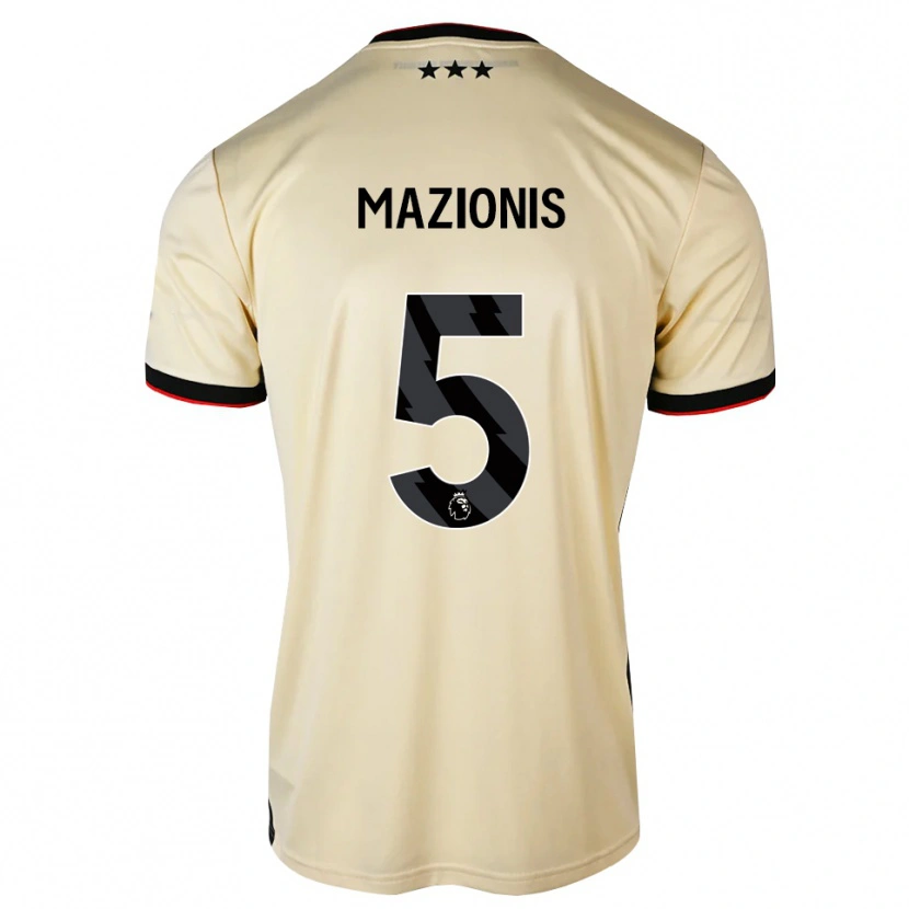 Danxen Heren Jokūbas Mažionis #5 Lemonchiffon Zwart Rood Uitshirt Uittenue 2026/27 T-Shirt