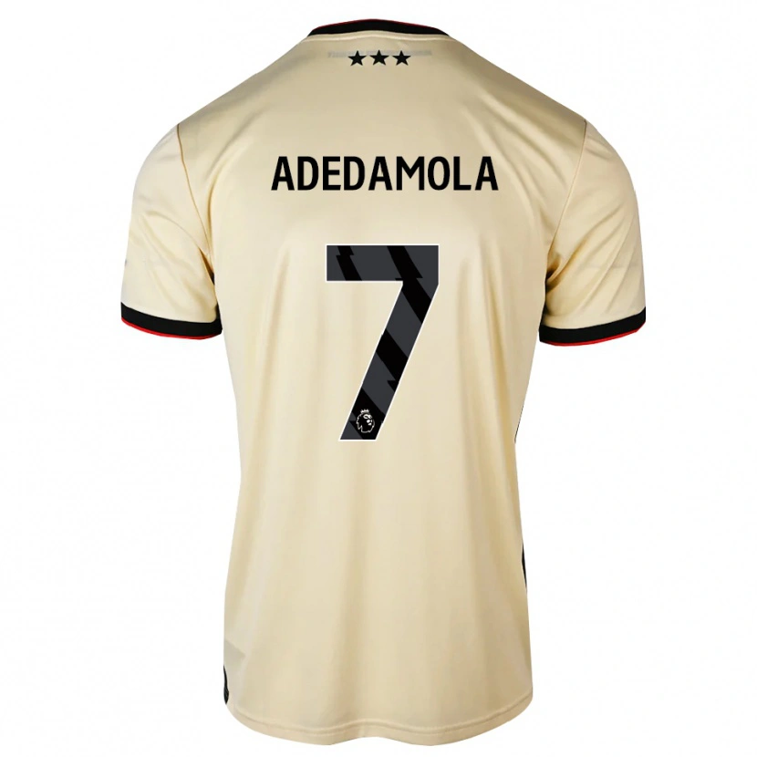 Danxen Heren Joel Adedamola #7 Lemonchiffon Zwart Rood Uitshirt Uittenue 2026/27 T-Shirt