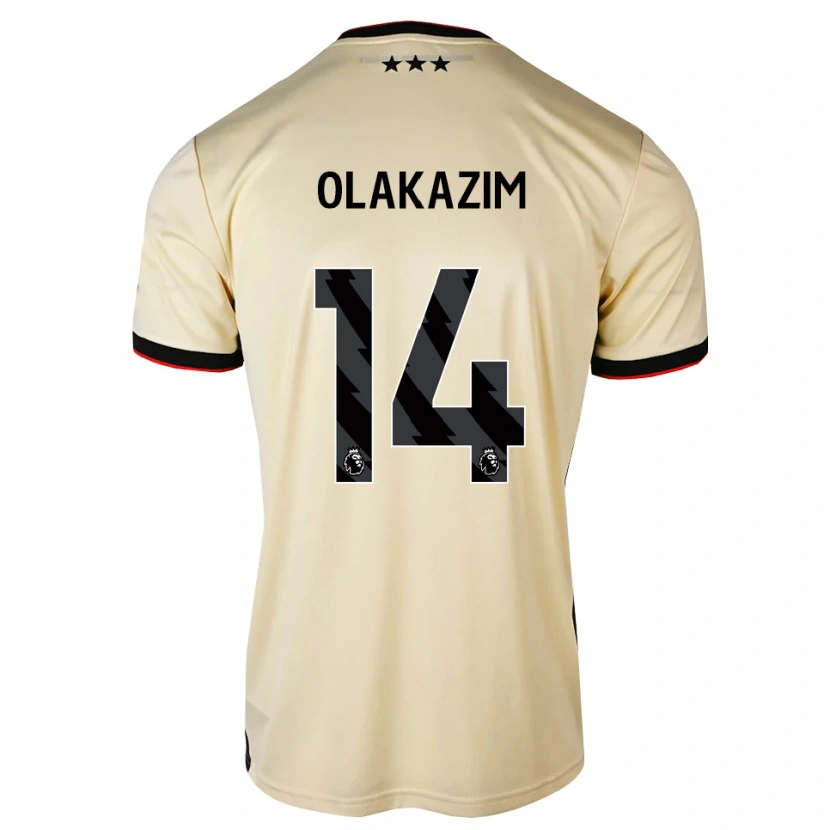 Danxen Heren Mustaan Olakazim #14 Lemonchiffon Zwart Rood Uitshirt Uittenue 2026/27 T-Shirt