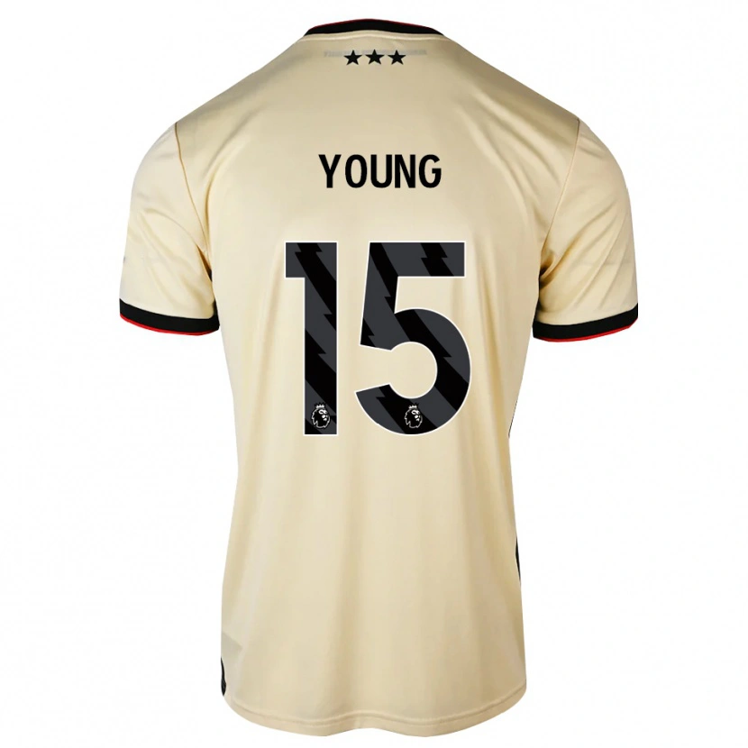 Danxen Heren Ashley Young #15 Lemonchiffon Zwart Rood Uitshirt Uittenue 2026/27 T-Shirt