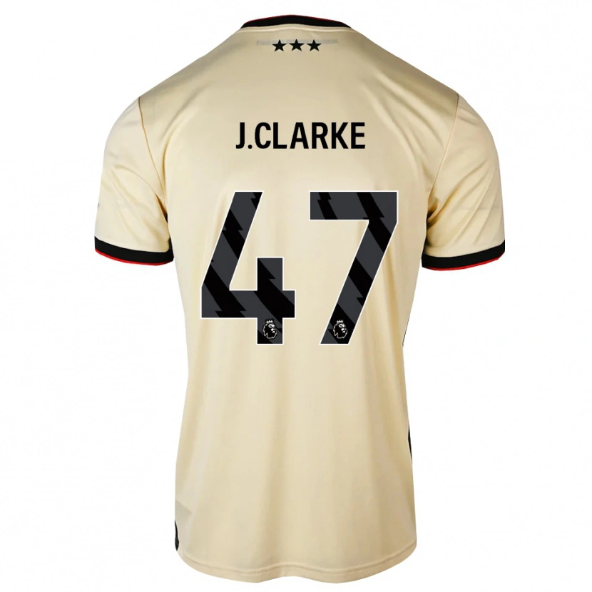 Danxen Heren Jack Clarke #47 Lemonchiffon Zwart Rood Uitshirt Uittenue 2026/27 T-Shirt