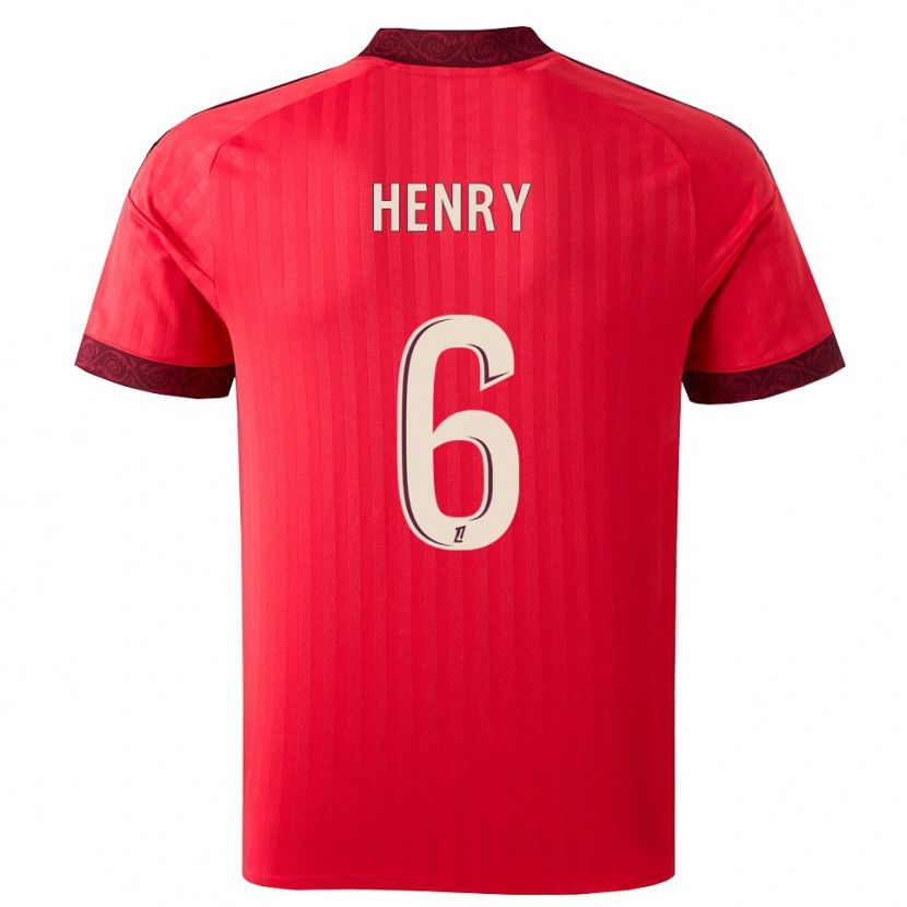 Danxen Heren Amandine Henry #6 Burgundy Rood Wit Uitshirt Uittenue 2026/27 T-Shirt