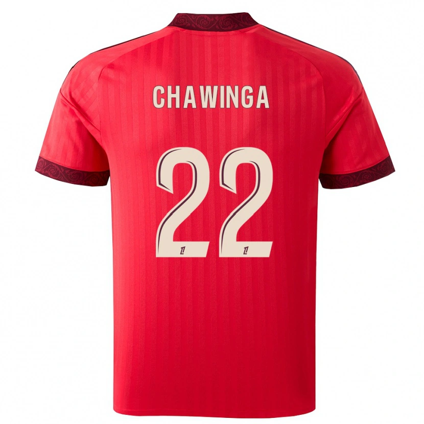 Danxen Heren Tabitha Chawinga #22 Burgundy Rood Wit Uitshirt Uittenue 2026/27 T-Shirt