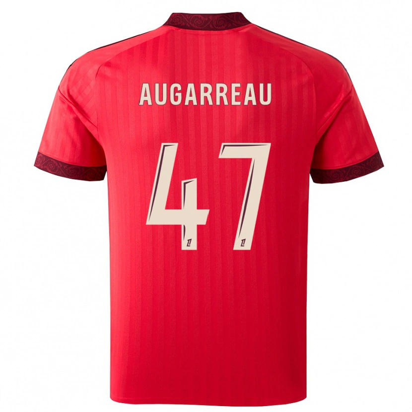 Danxen Heren Sofiane Augarreau #47 Burgundy Rood Wit Uitshirt Uittenue 2026/27 T-Shirt