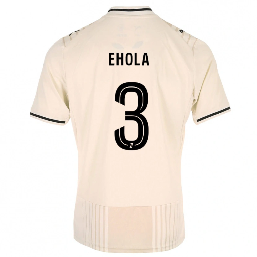 Danxen Heren Ange Ehola #3 Oldlace Zwart Antiquewhite Uitshirt Uittenue 2026/27 T-Shirt