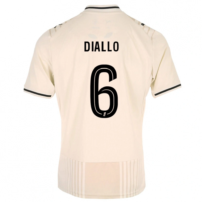 Danxen Heren Amadou Diallo #6 Oldlace Zwart Antiquewhite Uitshirt Uittenue 2026/27 T-Shirt
