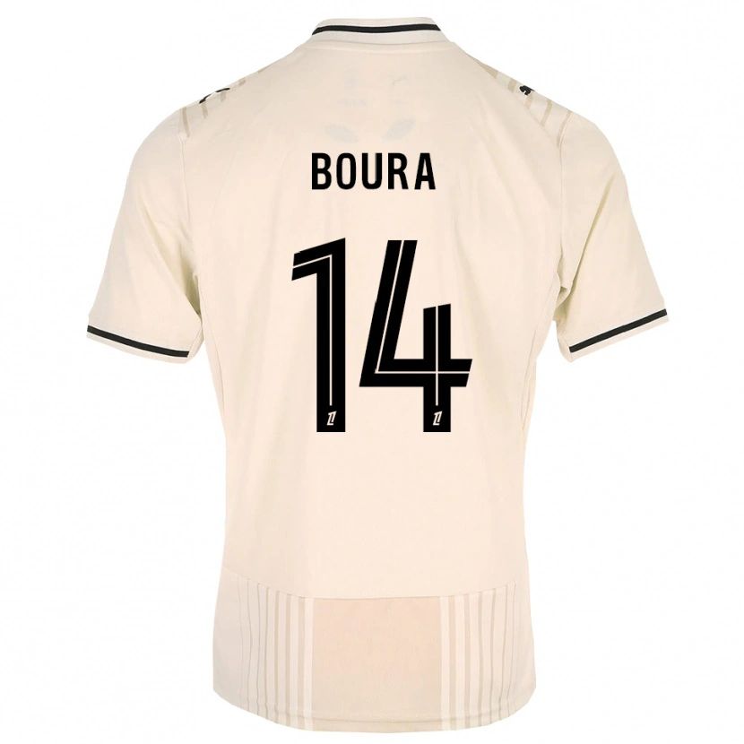 Danxen Heren Ismaël Boura #14 Oldlace Zwart Antiquewhite Uitshirt Uittenue 2026/27 T-Shirt