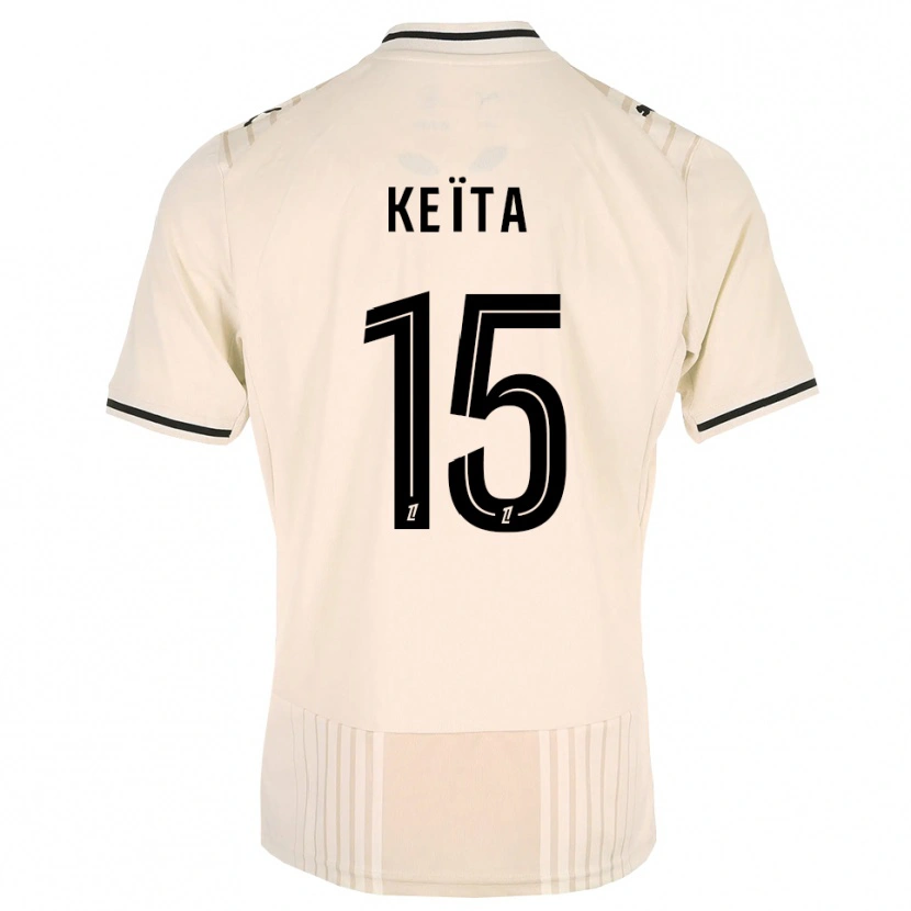 Danxen Heren Modibo Keïta #15 Oldlace Zwart Antiquewhite Uitshirt Uittenue 2026/27 T-Shirt