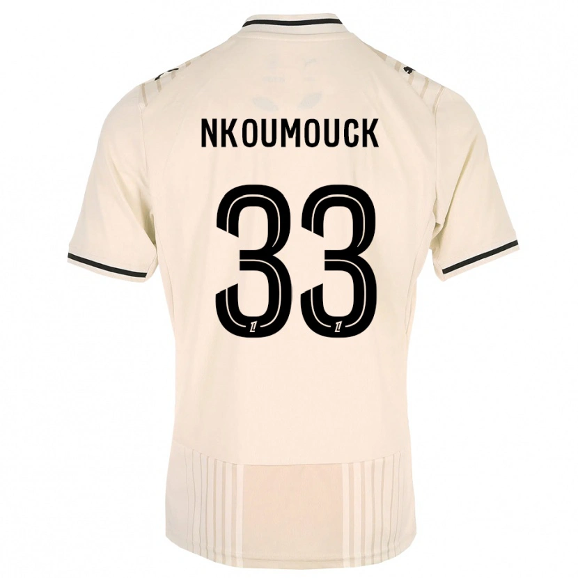 Danxen Heren Marc-Anthony Nkoumouck #33 Oldlace Zwart Antiquewhite Uitshirt Uittenue 2026/27 T-Shirt
