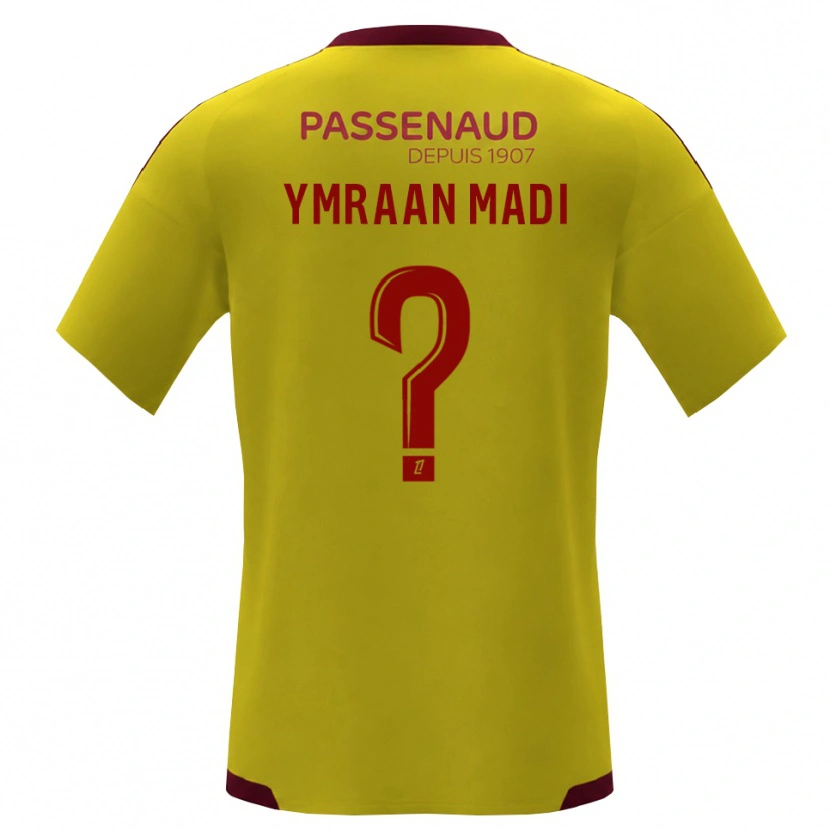 Danxen Heren Ymraan Madi #0 Geel Rood Groen Uitshirt Uittenue 2026/27 T-Shirt