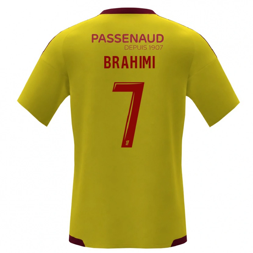 Danxen Heren Billal Brahimi #7 Geel Rood Groen Uitshirt Uittenue 2026/27 T-Shirt