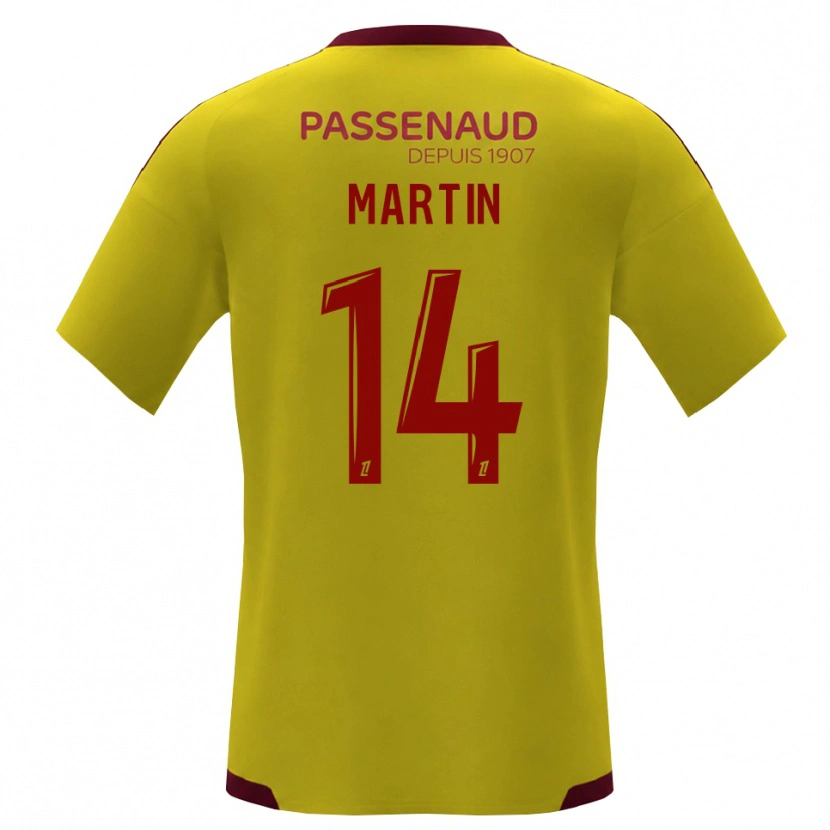 Danxen Heren Lucas Martin #14 Geel Rood Groen Uitshirt Uittenue 2026/27 T-Shirt