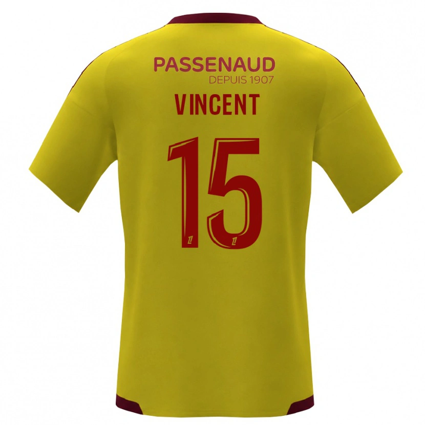 Danxen Heren Noah Vincent #15 Geel Rood Groen Uitshirt Uittenue 2026/27 T-Shirt