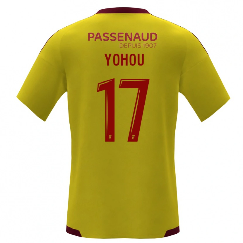 Danxen Heren Samuel Yohou #17 Geel Rood Groen Uitshirt Uittenue 2026/27 T-Shirt