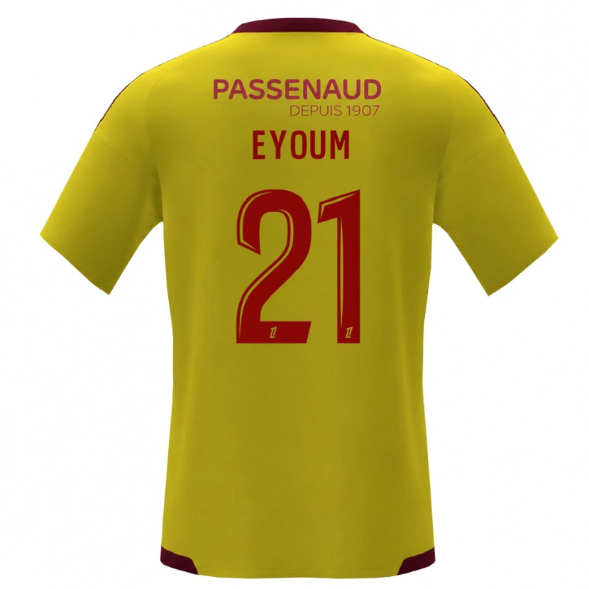 Danxen Heren Théo Eyoum #21 Geel Rood Groen Uitshirt Uittenue 2026/27 T-Shirt