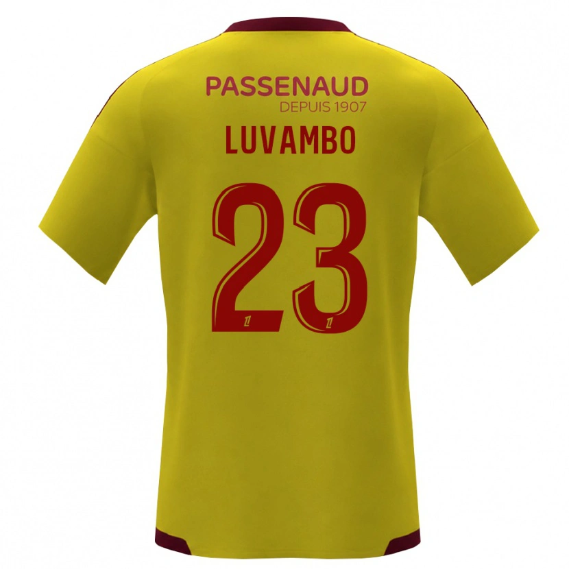 Danxen Heren Taylor Luvambo #23 Geel Rood Groen Uitshirt Uittenue 2026/27 T-Shirt