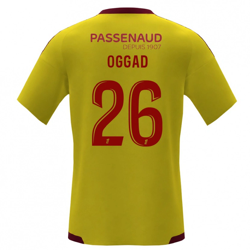 Danxen Heren Brice Oggad #26 Geel Rood Groen Uitshirt Uittenue 2026/27 T-Shirt