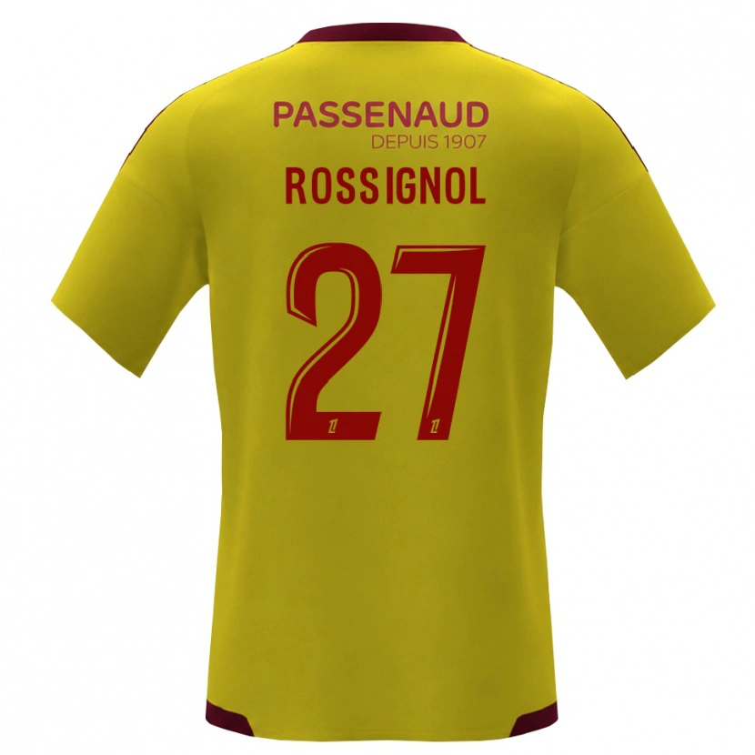 Danxen Heren Martin Rossignol #27 Geel Rood Groen Uitshirt Uittenue 2026/27 T-Shirt