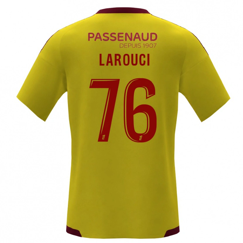Danxen Heren Yasser Larouci #76 Geel Rood Groen Uitshirt Uittenue 2026/27 T-Shirt