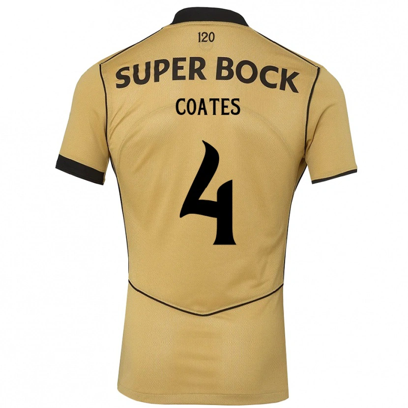 Danxen Heren Sebastian Coates #4 Goudgeelzwart Uitshirt Uittenue 2026/27 T-Shirt