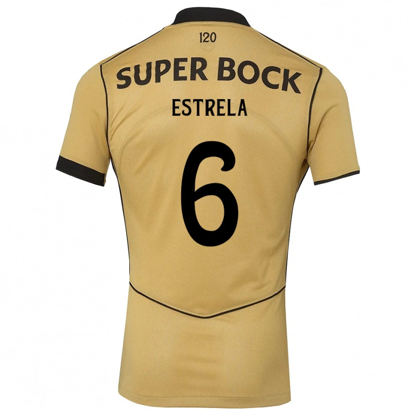 Danxen Heren Bento Estrela #6 Goudgeelzwart Uitshirt Uittenue 2026/27 T-Shirt